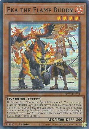 Eka the Flame Buddy - 034 - Super Rare - EN - Near Mint